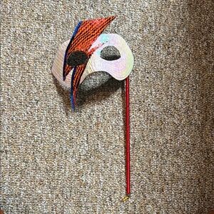 Handmade Colorful David Bowie Ziggy Stardust Inspired Masquerade Mask